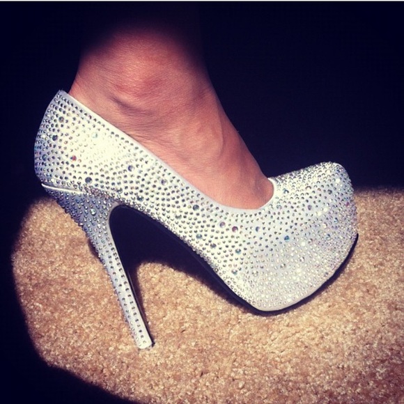 Rhinestone Platform High Heel Stiletto Pump - Picture 2 of 8